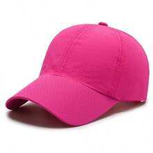 Solid Color Thin Quick-Dry Baseball Cap, Unisex Casual Lightweight Duck Bill Hat For Shopping, Spring/Summer Outdoor Essential - Unisex - View 13