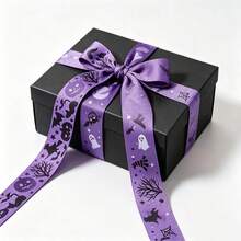 4/1pc Halloween Ribbon Set, Multi-Color Premium Smooth Fabric Ribbon, Gift Wrapping Ribbon, DIY Hair Bow Making Ribbon, Bouquet Binding, Window And Party Decoration, Multi-Purpose High-End Atmosphere Halloween Craft Supplies - Multicolor - View 3