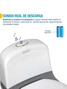 Shimy Potty Trainer For Kids With Realistic Flushing Sound - White - View 5