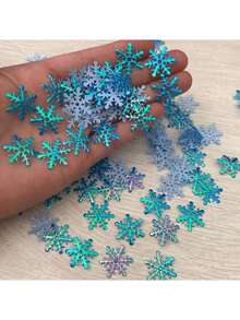 300入 2cm 人造聖誕雪花彩色紙貼紙，適用居家、婚禮與聖誕裝飾 - 多色 - 查看 10