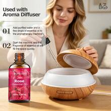 Riosedys 30ml/60ml/100ml Rose Essential Oil, Long-Lasting Rose Scent, Diffuser Refill, Bedroom Soothing Oil, Car Fragrance, Holiday Gift. - Rose - View 6