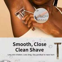 Reusable Women's Razor, Rose Gold Double Edge Safety Razor, Blades Sold Separately - Safety Razor - View 6
