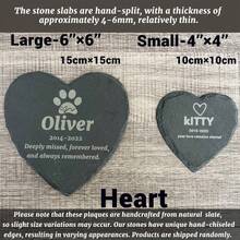 Custom Pet Memorial Slate Stone, Personalized Engraved Heart Marker For Dog Cat, Garden Remembrance Giften - Multicolor - View 13