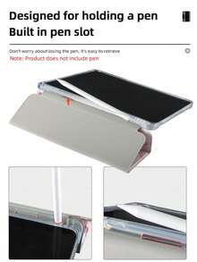 1件裝橘色三折平板保護殼，附筆槽，相容 iPad Mini 4/5/6/7/Air/Air 2/9.7/10.2/10.5/10.9 (Air 4-Air 8)/Pro 11/10th Gen/A16/Pro 11 2024 與 Galaxy A8，柔軟霧面翻蓋式保護殼，附三折支架，自動休眠/喚醒，內建筆槽，不含筆 - 橘色 - 查看 9