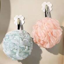 1pc Large Non-Dispersing Bath Flower, PE Bath Ball Shower Tool, Extra Large Thick Soft Fluffy Bath Sponge - Multicolor - View 2