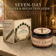 1pc Holy Cross Scented Prayer Candle In Tin With Seven Day Prayer & Reflection Guide, Christian Catholic Devotional Candle For Home Altar Prayer Corner Decor, Religious Baptism First Communion Confirmation Gift For Godchild Teen Boy Girl Men Women - Multi Scents - View 8
