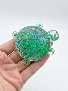 Cute Turtle Squishy Toy Glitter Star Liquid Gel Squeeze Toys Anti Stress Relief Slow Rebound Animal Fidget Toy Desk Decor Gift - Multicolor - View 12
