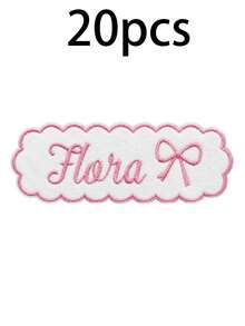 Custom Lace Embroidery Name Hook And Loop, Cute Personalized Badge For Jackets, Bags And Hats, Customized Text & Icon Name Label, Customizable Fashion Accessory Gift For Friends, Birthday, Halloween, Thanksgiving And Christmas - Style B - View 14