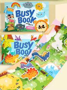 Buku Tenang Kecil untuk Anak, Buku Stiker yang Dapat Digunakan Kembali, Mainan Puzzle Mencocokkan dengan Perekat, Buku Aktivitas Edukasi Dini, Mainan Puzzle Pembelajaran Dini (Produk Membutuhkan Perakitan Sendiri) - MultiWarna - View 1