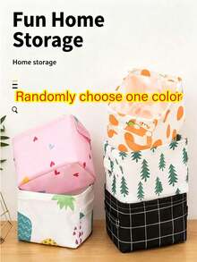 10/1pc Minimalist Grid Round Storage Basket, Foldable Large Laundry Hamper With Handles, Multifunctional Clothes Sundries Hold‑All Bin, Collapsible Dirty Clothes Basket For Bedroom Bathroom Laundry Room - Multicolor - View 13