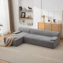 Ultra Soft Cloud Modular Sectional Sofa 108" – Spacious L-Shaped Couch With Chaise Lounge, Deep Seating, No Assembly Needed - Grey - View 8