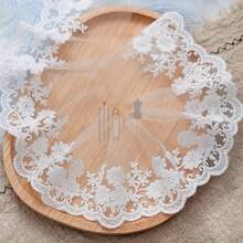 1碼蕾絲飾邊網布緞面邊 DIY 手作材料 邊緣布料 白色蕾絲 - 多色 - 查看 5