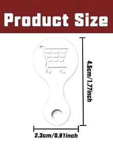 1/3/5/10pcs Random Color Shopping Cart Keychain, Creative Party Favor Pendant, Portable Practical Anti-Loss Shopping Cart Token/Coin Key Ring - Multiple Styles - View 7