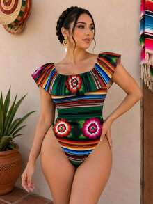 Women Bodysuits - Green - View 9