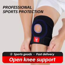 Vilico 1pc Freely Adjustable Knee Pad, Comfortable And Breathable, With PVC Support Band, Suitable For Weightlifting, Fitness, And Gym Knee Protection - Multicolor - View 2