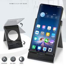 2-In-1 Phone Stand With Makeup Mirror, Foldable Portable Desktop Stand, 360° Adjustable Live Streaming & Movie Watching Slouchy Support Bracket, Compatible With Apple 17/16/15/14/13/12/11/Pro/Pro Max/Plus And / - Multicolor - View 1