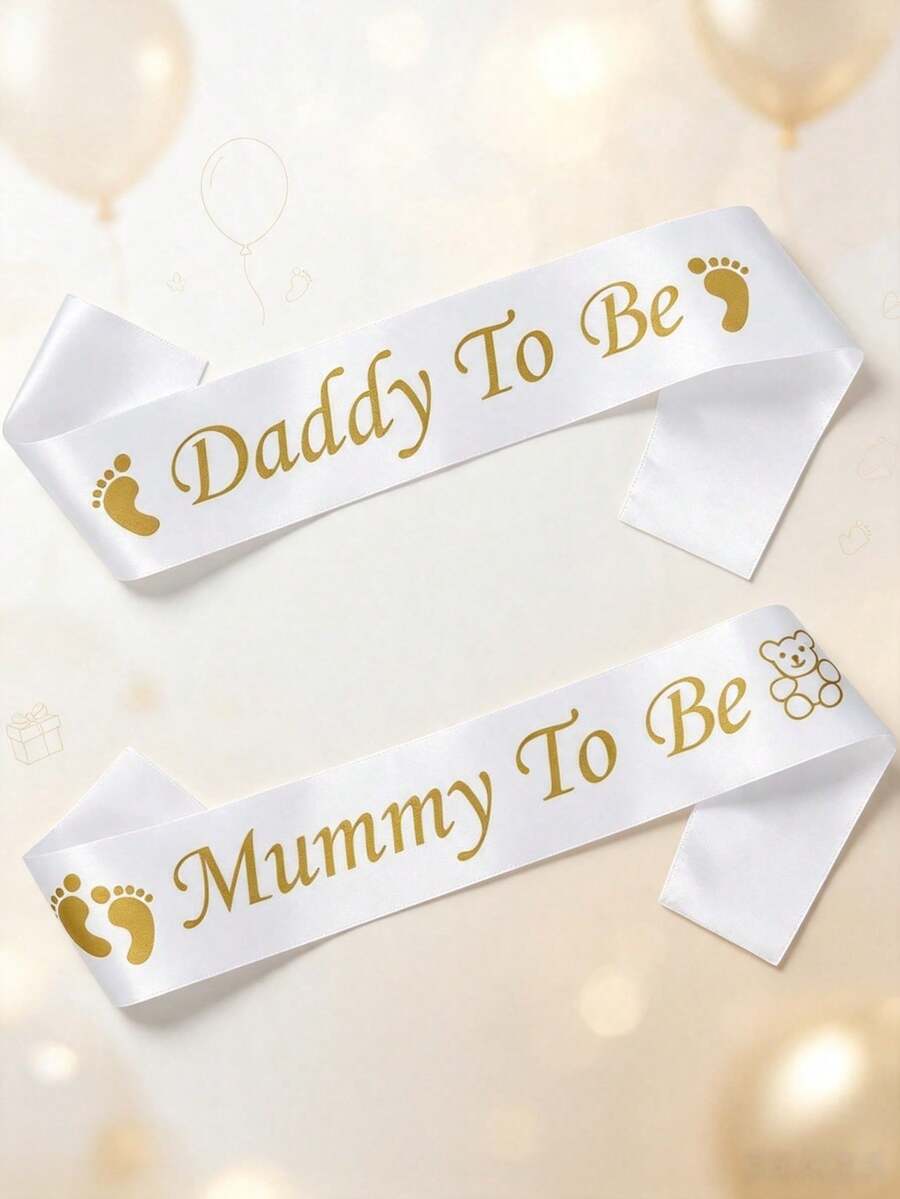 2 Pcs Mom To Be Sash Dad To Be Sash Mom And Dad Sash Mom Sash Baby Shower Sash Party Decoration Baby Shower Mom To Be Sash Mom To Be
