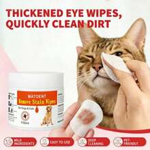 Disposable Dog Cat Eye Stain Wipes 110 Sheets, Deep Clean Eye Crust & Dirt, Pet-Friendly Thickened Eye Cleaning Wipes For All Small Animals - Multicolor - View 3