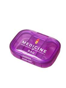 十字與「Medicine」印花醫療包，便攜極簡藥丸收納盒，3格設計，適合居家與旅行，防水防潮迷你藥盒，可用於存放、戒指及其他小物品，適用於旅行收納、旅行容器、辦公室等多種場景，開學季、教師節與醫生朋友的完美禮物 - 彩色 - 查看 21