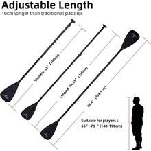 LEDONNE SUP Paddle 4-Piece Adjustable Stand Up Paddle Floating Lightweight Portable Kayak Paddle Paddleboard Oar With Aluminum Alloy Shaft, 2 Nylon Blades,3 Million Sets Per Year 500 Bought Monthly - Black - View 5
