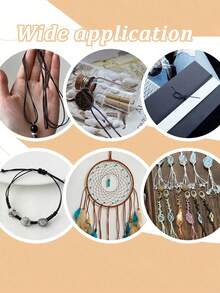 Premium PU Leather Wax Cord, Suitable For DIY Jewelry Making - 0.5/0.8/1.0/1.5/2.0mm Black, Brown And Amber - Non-Elastic Braided Thread, Suitable For Necklaces, Bracelets - PU Waxed Thread - View 5