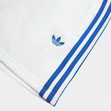 Adidas 新款三葉草休閒褲針織透氣跑步訓練短褲 - 白色/藍色 - 查看 8