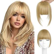 Real Human Hair Wispy French Bangs With Temples,Curved Fringe Hair Accessories,Clip In Air Bangs,Kawaii Hairpieces Quick Hair Change - Multicolor - View 20