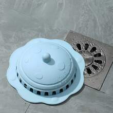 1/3pcs Silicone Drain Cover For Kitchen And Bathroom, Anti-Insect Press-Type Odor-Proof Cap, Bathroom Hair Filter Mesh, Anti-Clogging And Anti-Odour - Multicolor - View 2