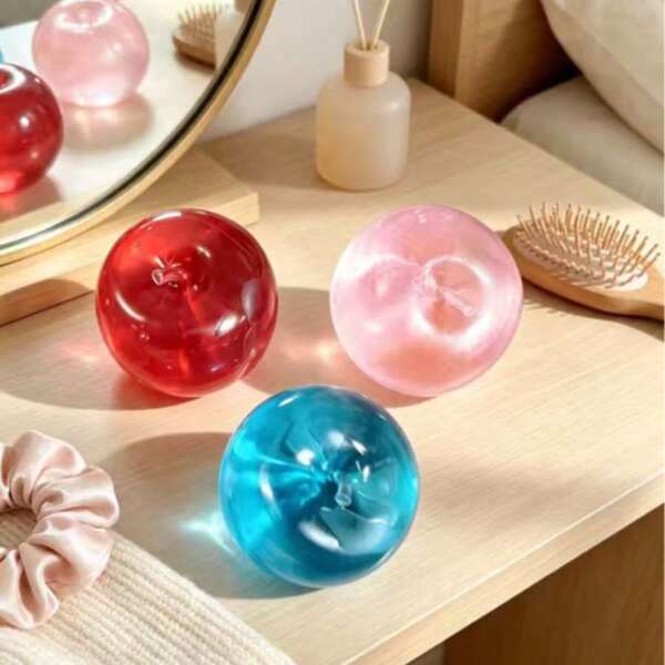 1pc Random Color Crystal Apple Squishy / Fidget Toy / Stress Relief / Sensory Toy / Decompression / Marble / Swirl / Tie Dye