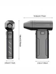 Handheld Electric Dust Blower, High-Speed Mini Blower ,Adjustable Power Turbo Fan, Portable Dust Blower For Cleaning Electronics, Cars, Homes, And Outdoor Spaces Rechargeable Electric Air Duster - A - View 5