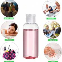 5Pcs Plastic Squeeze Bottle With Flip Cap PET Lotion Shampoo Bottle Empty Cosmetic Sample Container Travel - White - View 6