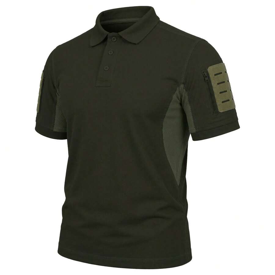 PPMC SHORT SLEEVE POLO SHIRT, COMFORTABLE, ELEGANT AND DURABLE STYLE - Army Green - View 1