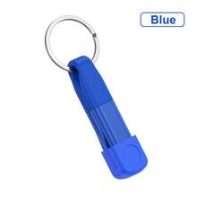Tzlrxl 4-In-1 Fast Charging Keychain Data Cable – 480Mbps High-Speed Transfer, Multi-Function Portable Charger For USB/Type-C/Lightning Devices - Blue - View 9