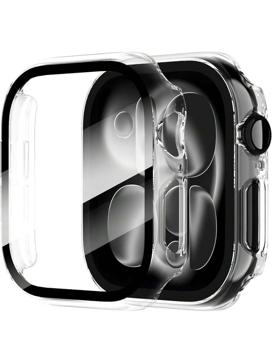 Ultra-Thin Transparent PC One-Piece Tempered Glass Watch Case, Full ...