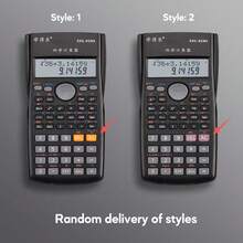 1pc Student Multifunctional Scientific Function Calculator, Exam-Specific Function Calculator, 12-Digit Display Multifunctional Financial Computer, Portable Calculator For Student And Office Use (Random Style), Back To School - one-size - View 3