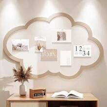 1 Papan Dekoratif Awan Ukuran Besar, Papan Pajangan Foto Serbaguna, Papan Pesan Kantor dan Rumah, Papan Latar Belakang Dinding Tanpa Pengeboran, Papan Pesan Serbaguna, Cocok untuk Rumah, Belajar, Kerja, Kantor, dll. - 1PC - View 11