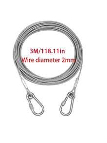 1pc Plastic Coated Galvanized Steel Wire Clothesline (Steel Wire Diameter 0.2/0.3cm), A Portable Multi-Functional Steel Wire Rope. Suitable For Indoor/Outdoor Drying Clothes, Hanging Clothes And Drying Blankets. Ideal For Camping Accessories, Bathroom And Dormitory - Multicolor - View 15