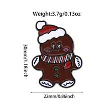 Christmas Series Brooch Bell Christmas Tree Socks Metal Badge - Multicolor - View 7
