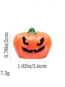 30pcs Novel Halloween Ghost Witch Hat Pumpkin Figurines, Mini Resin Decor For Halloween Theme Garden, Potted Plants And Ground Decoration, Party Decor, Home Decor Statue, Outdoor Statue, Cute Garden Decoration Accessories, Flower Pot Accessories, Halloween Decoration Gift, Easter Gift (Random) - A - View 7