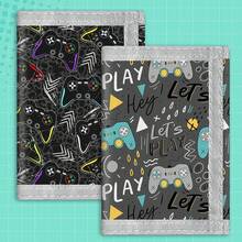 Dompet Remaja Hadiah Liburan, Dompet Hadiah Ulang Tahun, Dompet Kanvas Lipat Tiga untuk Konsol Game dan Olahraga Luar Ruangan - Dompet Praktis untuk Anak Laki-laki dan Perempuan - MultiWarna - View 3