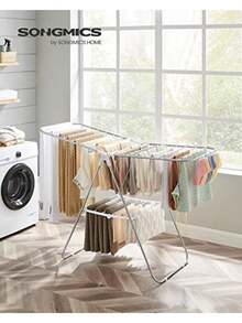 Clothes Drying Racks - Silver White - View 3