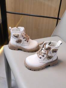 Infant Fashion New Boots, Comfortable Lining - Beige - View 3