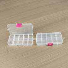 4pcs/Set 10-Compartment Removable Storage Box, Perfect For Beading, Seed Beads DIY Sorting, Jewelry, Earrings, Rings, Hardware Accessories And Small Items, Pink Secure Snap Closure, Detachable Organizer Box - A - View 8