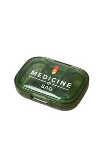十字與「Medicine」印花醫療包，便攜極簡藥丸收納盒，3格設計，適合居家與旅行，防水防潮迷你藥盒，可用於存放、戒指及其他小物品，適用於旅行收納、旅行容器、辦公室等多種場景，開學季、教師節與醫生朋友的完美禮物 - 彩色 - 查看 20