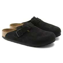 Birkenstock Boston Soft Footbed Mens Clog - 黑色 - 查看 1