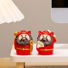 創意可愛辦公室禮品套組 新年桌面裝飾樹脂工藝品 - 查看 4