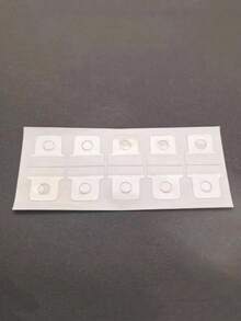 100/200/500/1000 Pcs Self-Adhesive Binder Hanging Tab Stickers With Round Hole - Loose-Leaf Storage Tags For DIY Notebook, Journal, And Photo Card Paper Organization, Binder Tabs,Back To Cshool - Clear - View 6