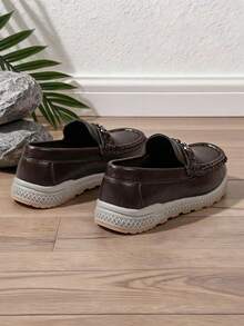 2026 New Korean Style Kids Casual Slip-On Lightweight Versatile Non-Slip Bean Sole Shoes - Coffee Brown - View 6