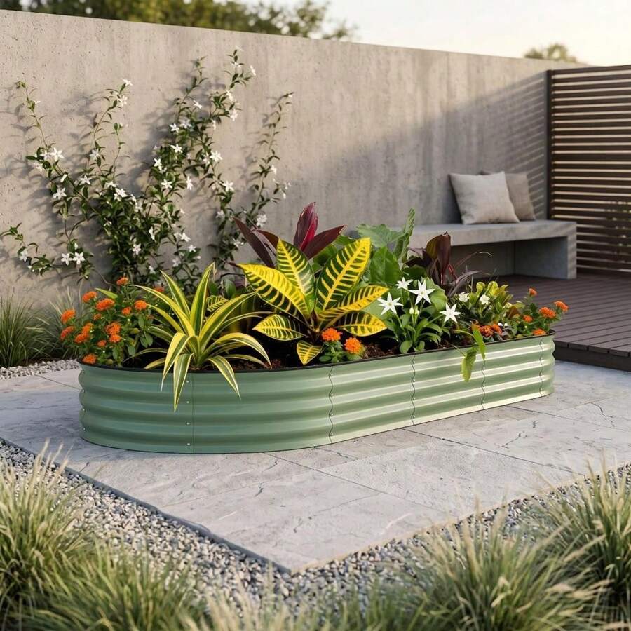Nursery Trays & Lids - Green With Anti-cut Strips 240*120*45cm - View 1