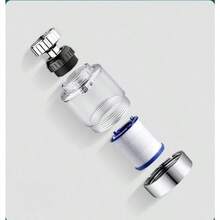 Faucet Filter, Transparent Visible Body 360° Rotatable Faucet Water Purifier, Universal Interface Detachable Filter Cartridge, Easy Installation Pre-Filter Faucet Accessory, Filter Impurities Bathroom Faucet Filter Adapter, Visualized Filter Cartridge Status For Direct Observation Of Consumable Wear, Anti-Splash Water Outlet Design, Convenient Filter Cartridge Replacement, Compatible With Most Regular Faucet Threaded Interfaces - Multicolor - View 7